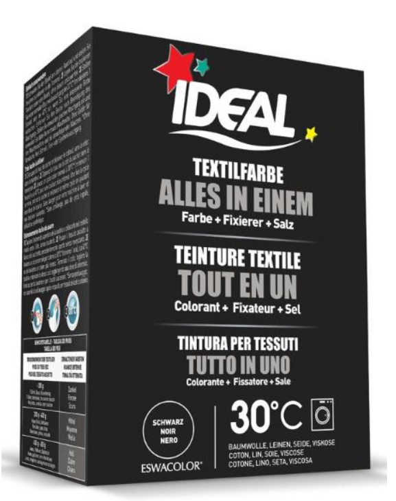 IDEAL Textilfarbe Alles in einem Schwarz (230g)