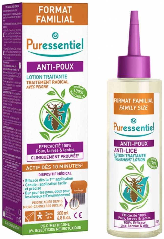 Puressentiel Anti-Läuse Lotion Mit Kamm (200ml)
