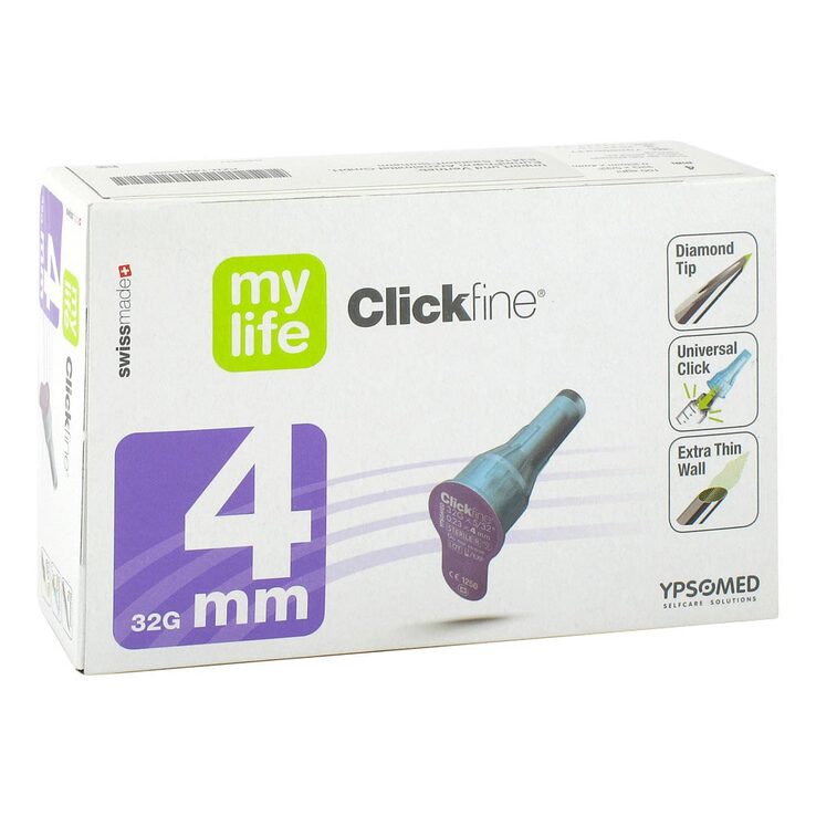 mylife Clickfine Pen-Nadeln 32G 0,23 x 4mm (100 Stk)