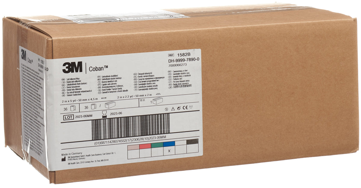 3M Coban Elastische Binde selbsthaftend 5.1cm x 4.57m blau (36 Stk)