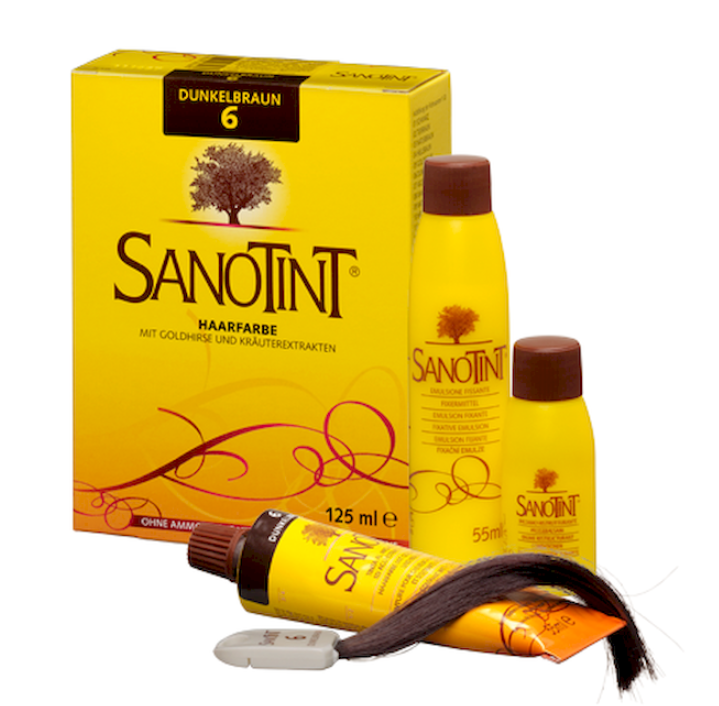 Sanotint Haarfarbe 06 dunkelbraun (125ml)
