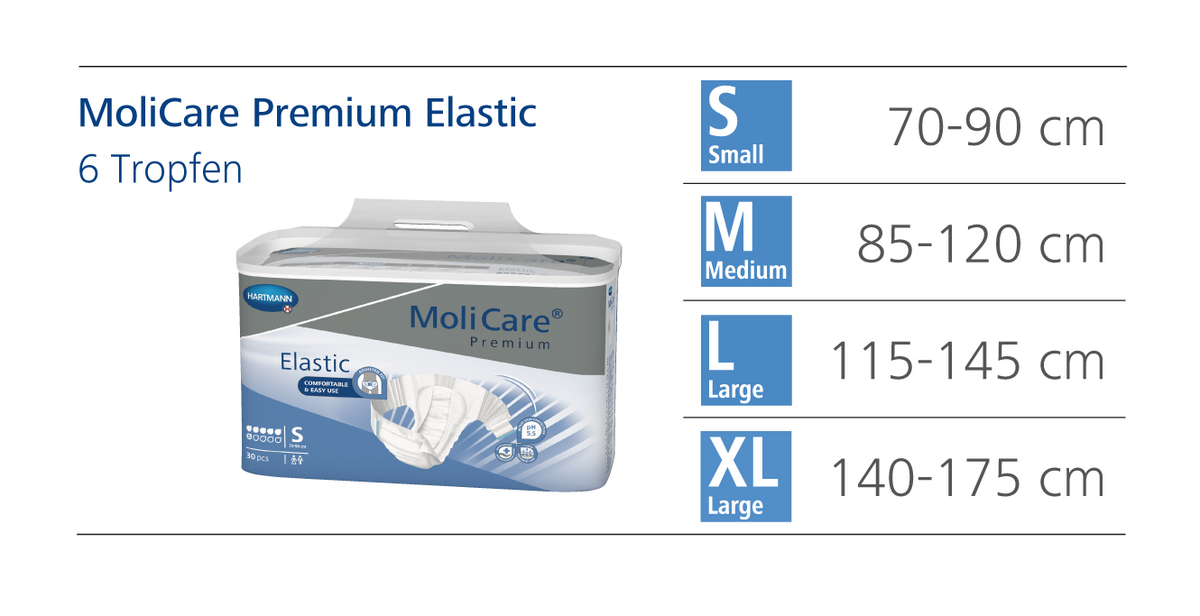 MoliCare Premium Elastic 6 Tropfen Gr. L (30 Stk)