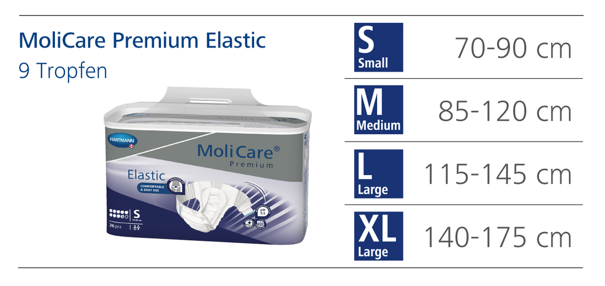 MoliCare Premium Elastic 9 Tropfen Gr. M (26 Stk)