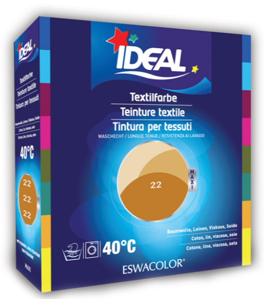IDEAL Textilfarbe Gold 22 Maxi (400g)