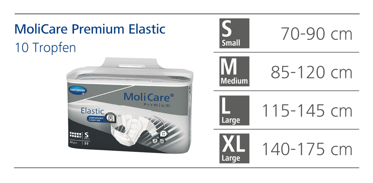 MoliCare Premium Elastic 10 Tropfen Gr. S (22 Stk)