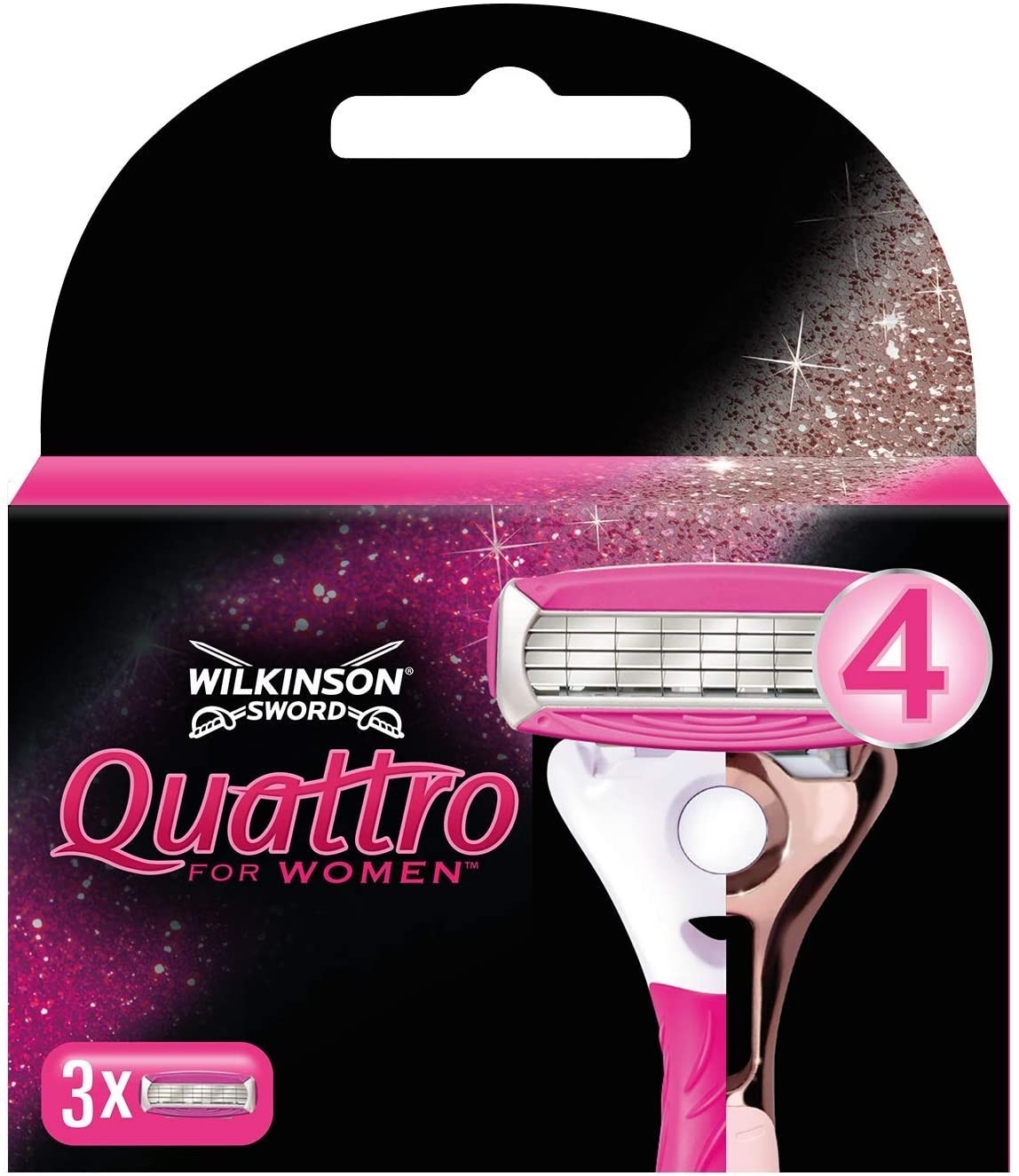 WILKINSON SWORD Quattro For Women Rasierklingen (3 Stk)