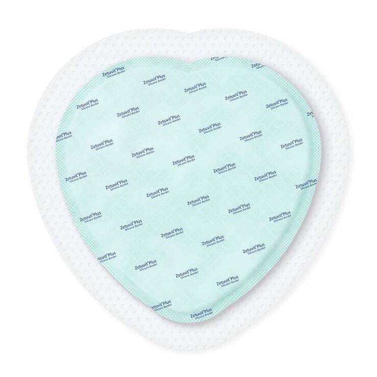 Zetuvit Plus Silicone Border Sacrum Wundauflage 23 x 23cm (10 Stk)