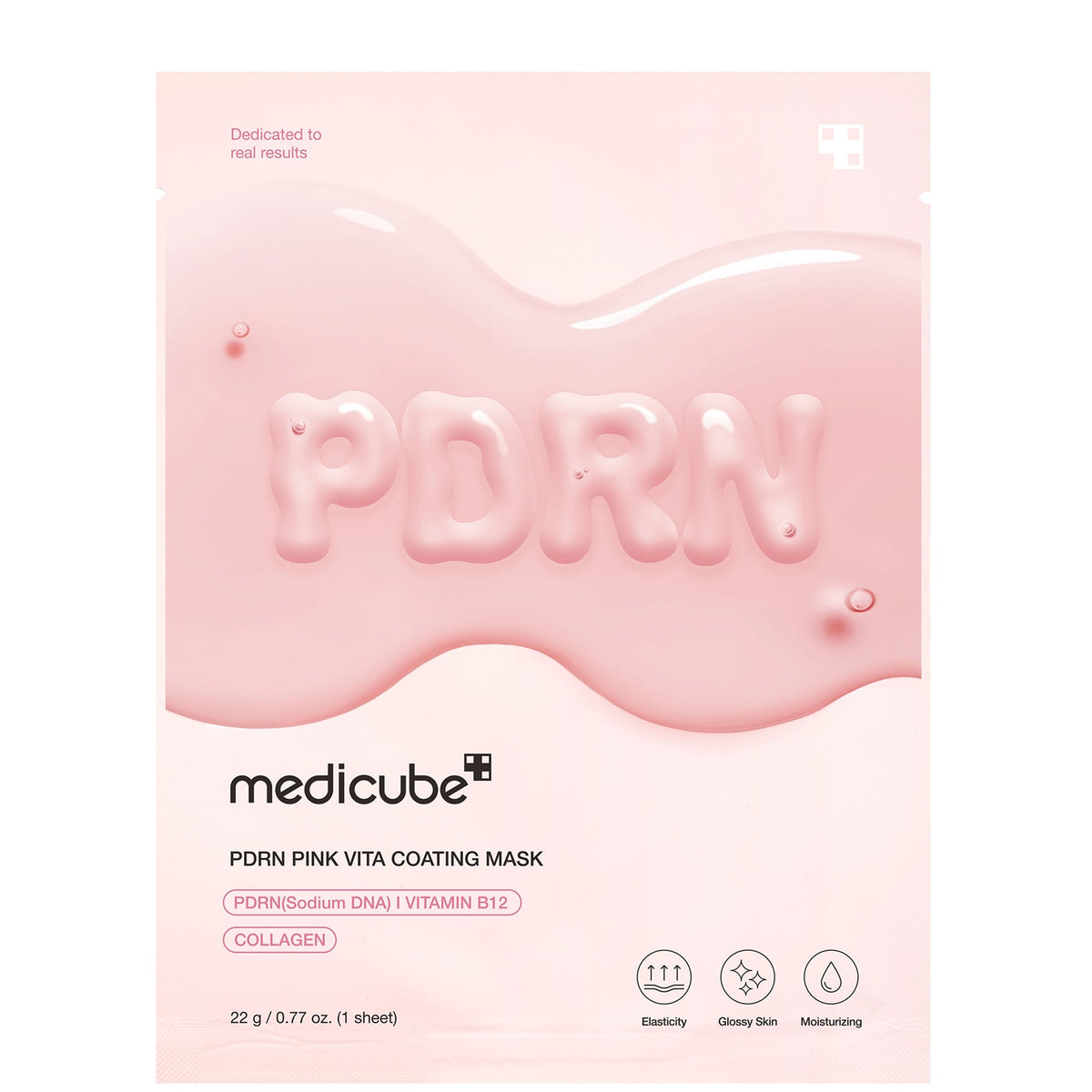 Medicube PDRN Pink Vita Coating Mask Masque en Tissu (22g)