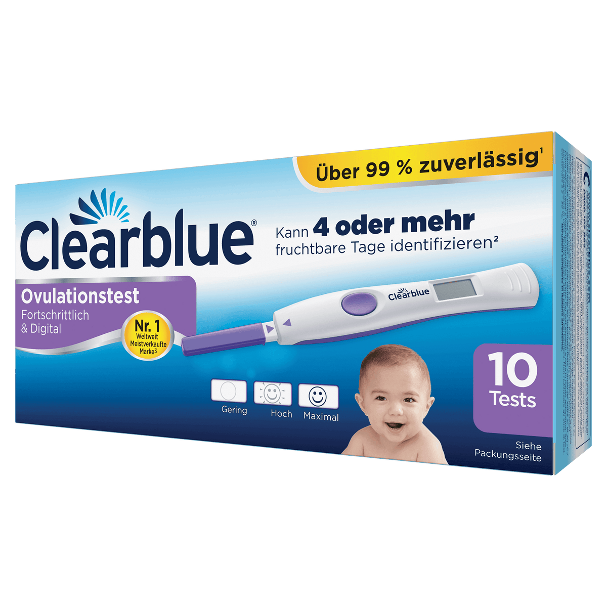 Clearblue - Ovulationstest Fortschrittlich & Digital (10 Stk)
