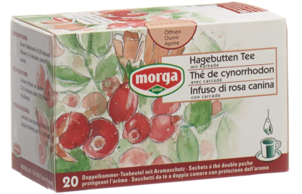 Morga Hagenbutten Tee Beutel Bio (20 Stk)