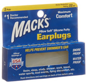 Macks Earplugs Ohrstöpsel transparent (2 Paar)