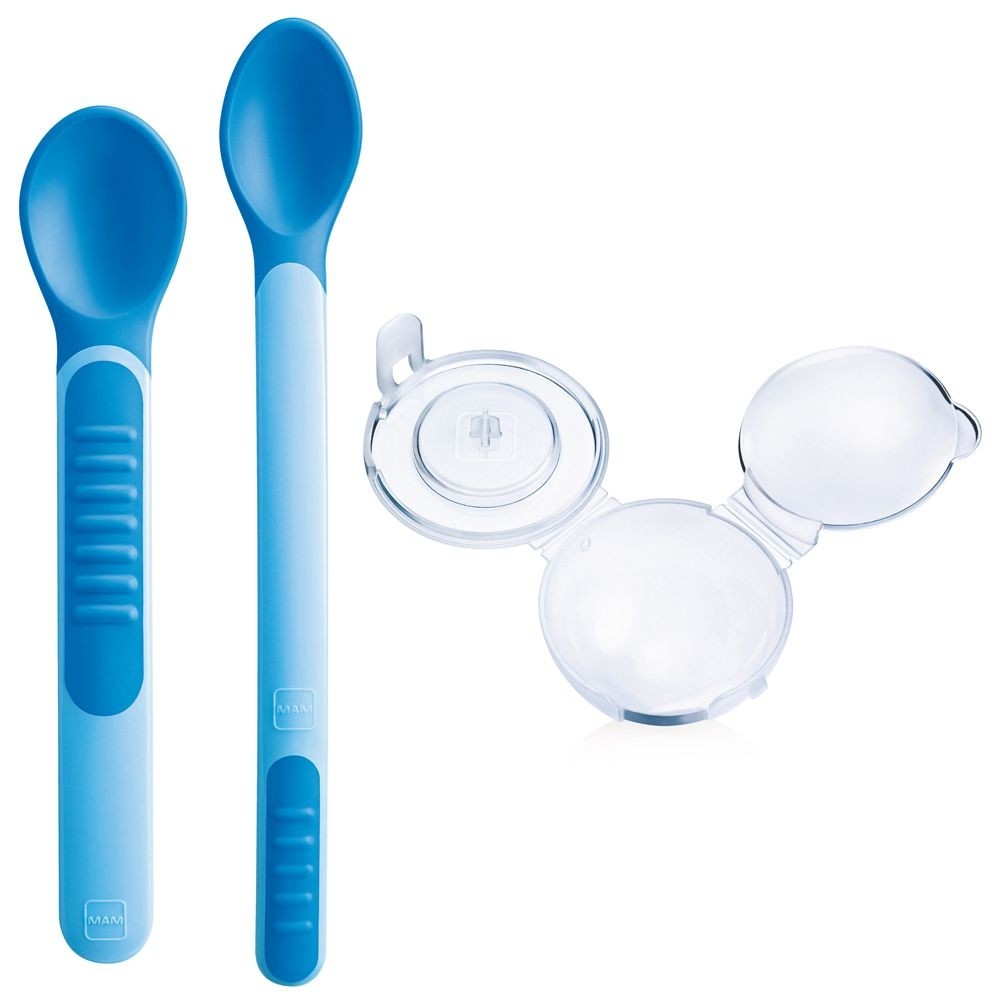 MAM Wärmeempfindliches Löffelset mit Schutzhülle (1 Stk)