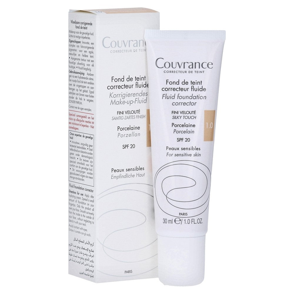 Avène COUVRANCE Korrigierendes Make-Up-Fluid Porzellan 1.0 (30ml)