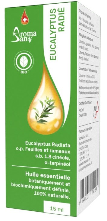 AromaSan Eukalyptus Radiata Bio Ätherisches Öl (15ml)