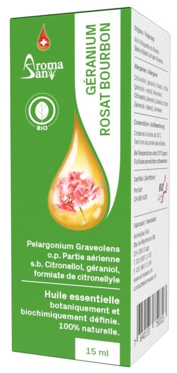 AromaSan Rosengeranie Bourbon Bio Ätherisches Öl (15ml)