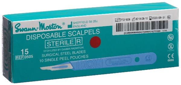 Swann-Morton Bisturi monouso sterile No 15 (10 pz)