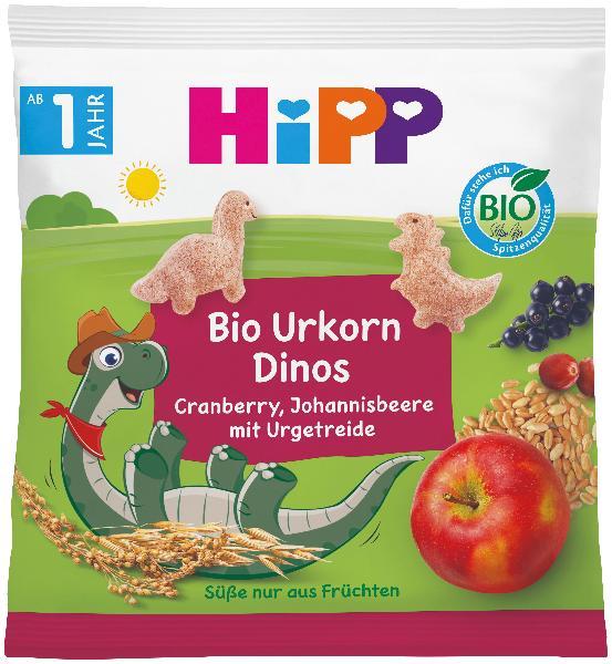 Hipp Organic Ancient Grain Dinos Cranberry, Blackcurrant (30g)