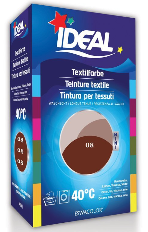 IDEAL Textilfarbe Rotbraun 08 Mini (200g)