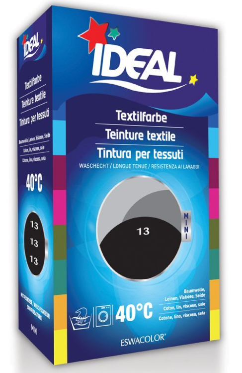 IDEAL Textilfarbe Schwarz 13 Mini (200g)