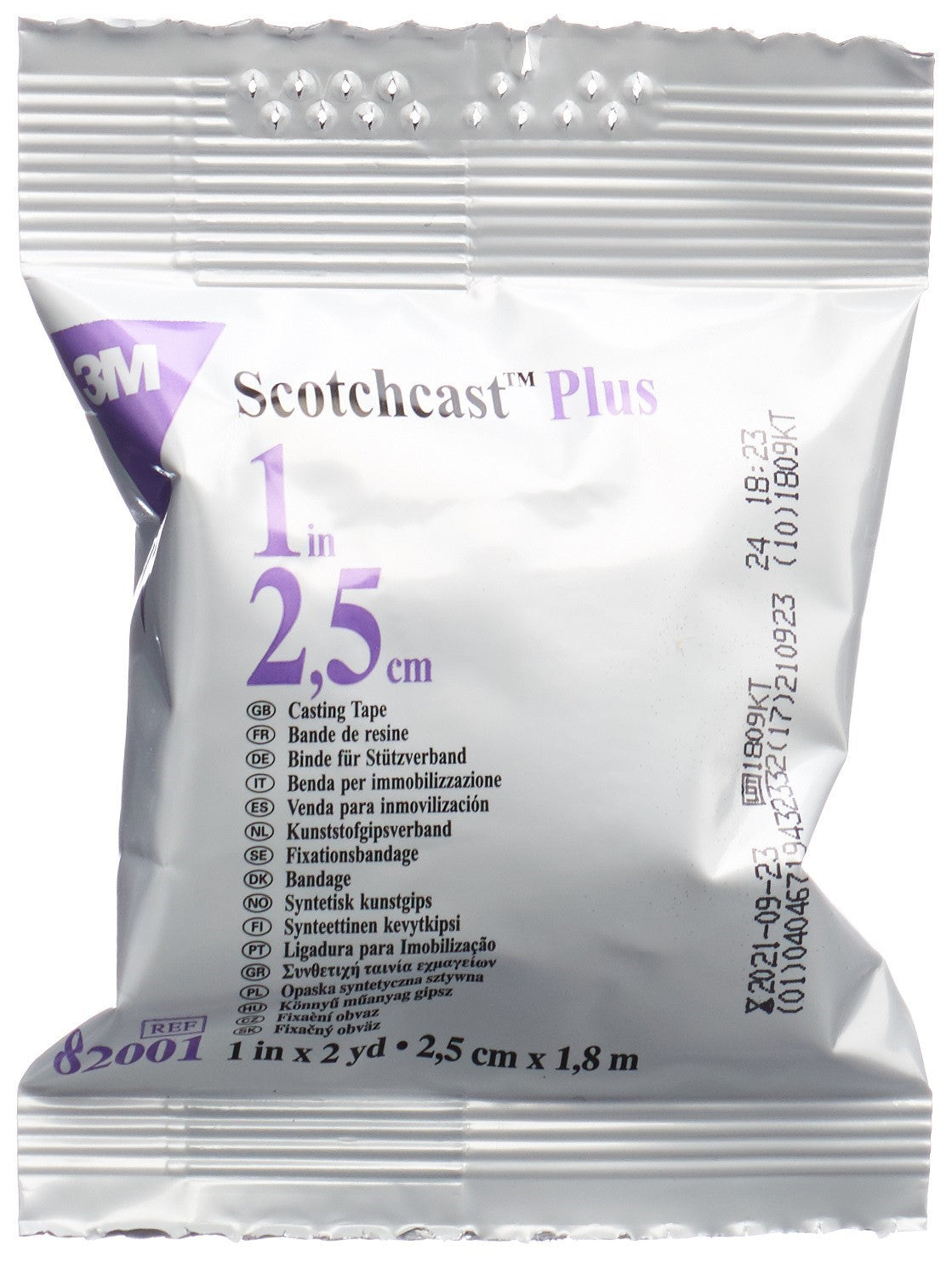 3M Scotchcast Plus Castbinde 2,5cm x 1,8m weiss (1 Stk)