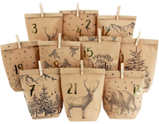 Adventskalender-Tüten Cozy Christmas (1 Stk)