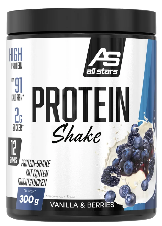 ALL STARS Protein Shake Vanilla & Berries (300g)