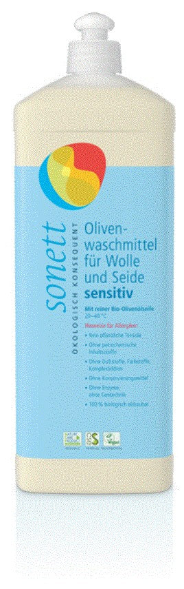 Sonett Olivenwaschmittel für Wolle und Seide sensitiv (1l)