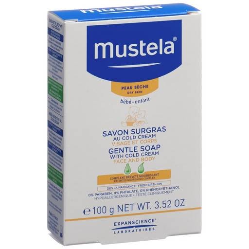Mustela Rückfettende Seife mit Cold Cream (100g)