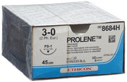 Ethicon Prolene Fil de suture bleu 3-0 FS-1 45cm (36 pces)