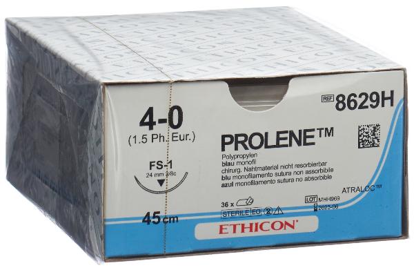 Ethicon Prolene Filo di sutura blu 4-0 FS-1 45cm (36 pz)