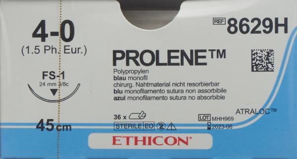 Ethicon Prolene Filo di sutura blu 4-0 FS-1 45cm (36 pz)