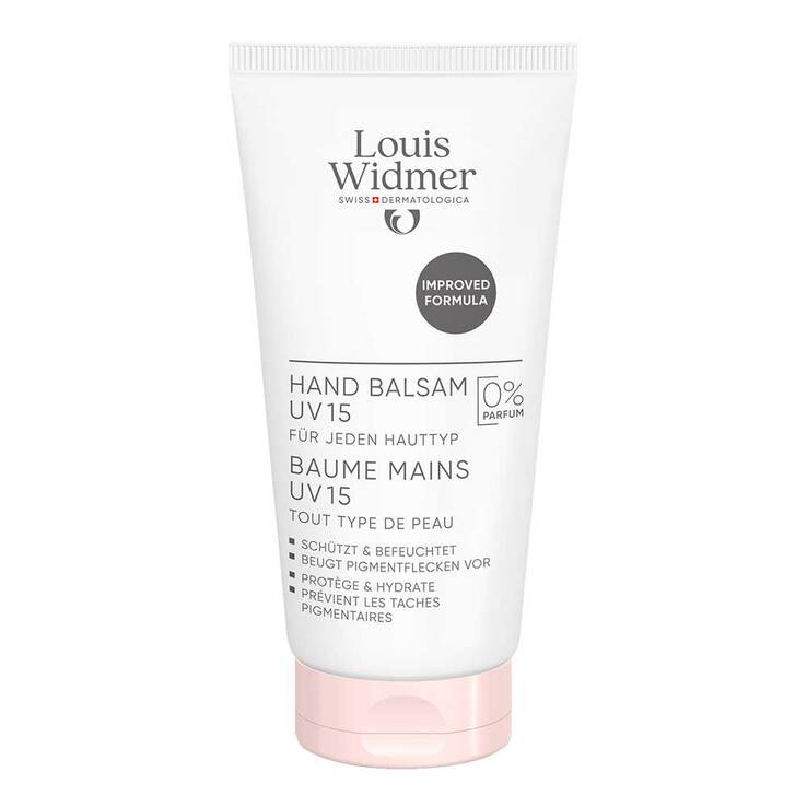 Louis Widmer Hand Balm UV 15 Fragrance-Free (75ml)