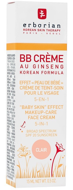 Erborian KOREAN SKIN THERAPY BB CRÈME AU GINSENG CLAIR (15ml)