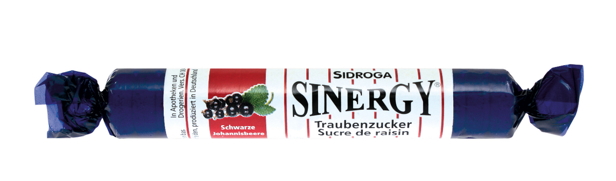 SINERGY Traubenzucker Schwarze Johannisbeere (15x40g)