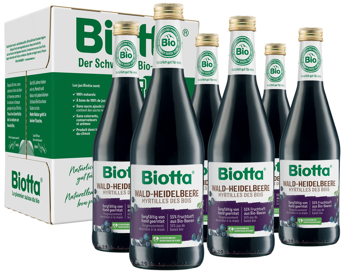 Biotta Bio Waldheidelbeere (6x5dl)