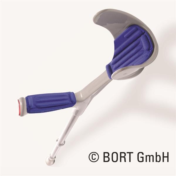 Bort Coussinets pour cannes anglaises bleu (1 paire)
