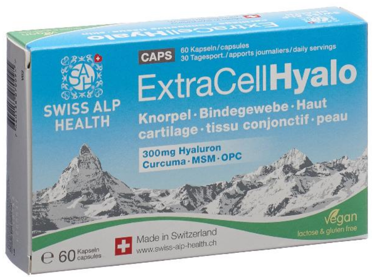 Swiss Alp Health Extra Cell Hyalo Kapseln (60 Stk)