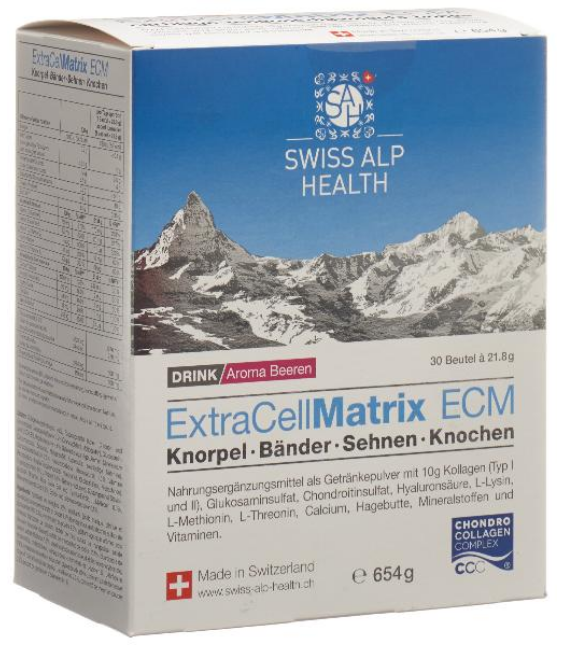 Swiss Alp Health Extra Cell Matrix Drink Gelenke Beeren (30 Beutel)