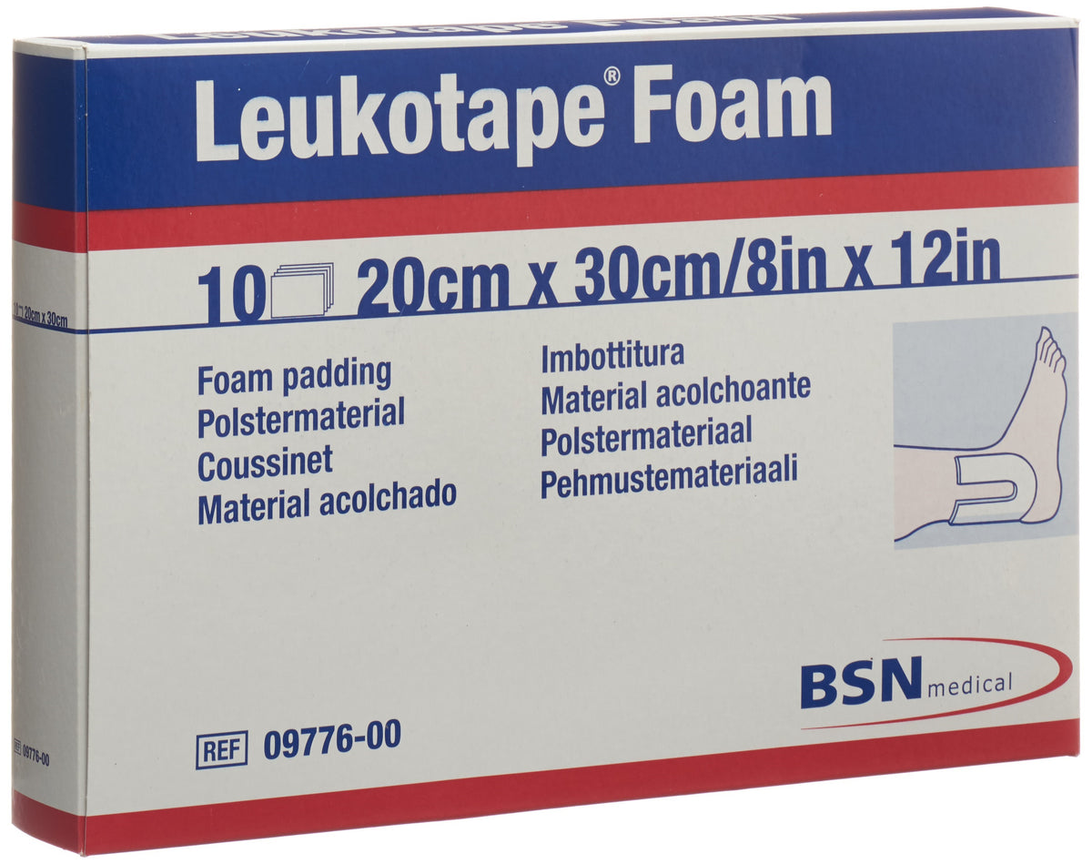 Leukotape Foam Schaumgummiplatten 20 x 30cm (10 Stk)