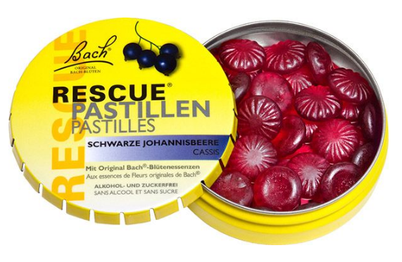 Bach-Blüten Rescue Pastillen Blackcurrant (50g)