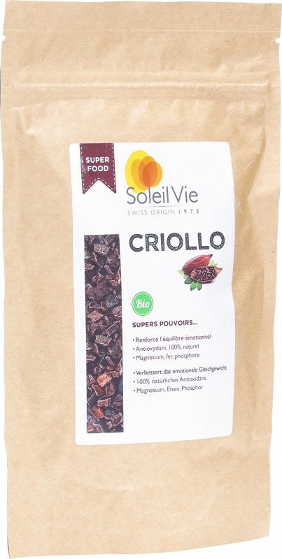 Soleil Vie Bio Roh Kakaosplitter Criollo (120g)