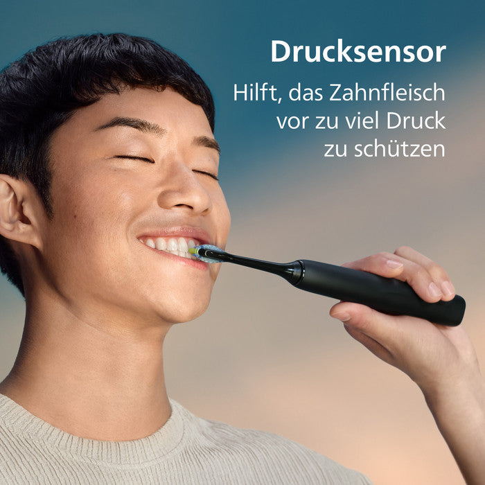 Philips Sonicare DiamondClean 9000 elektrische Schallzahnbürste HX9914/57 Duo Schwarz und Roségold (1 Set)