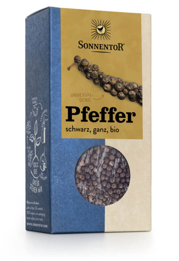 Sonnentor Pfeffer Schwarz Ganz (55g)