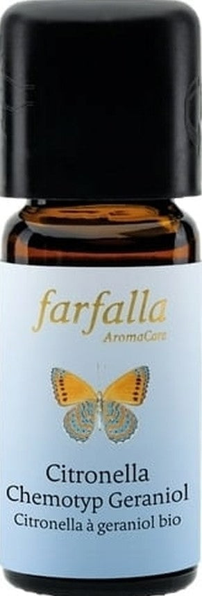 Farfalla AromaCare Citronella Chemotyp Geraniol Ätherisches Öl Bio (10ml)