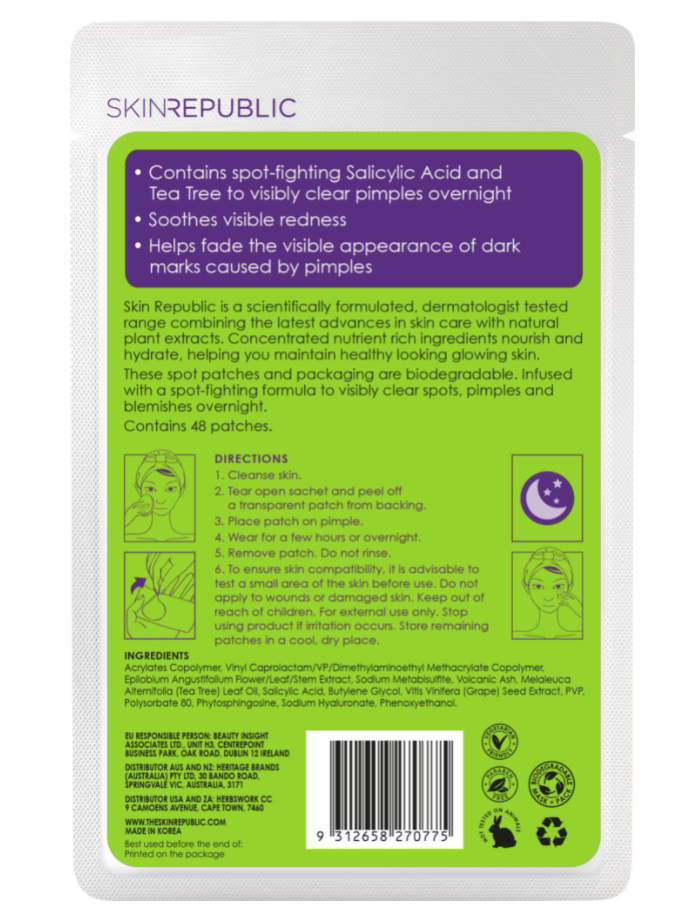 Skin Republic Spot Clear Patches (48 Stk)