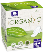 ORGANYC Monatsbinden mit Flügel High Flow (10 Stk)