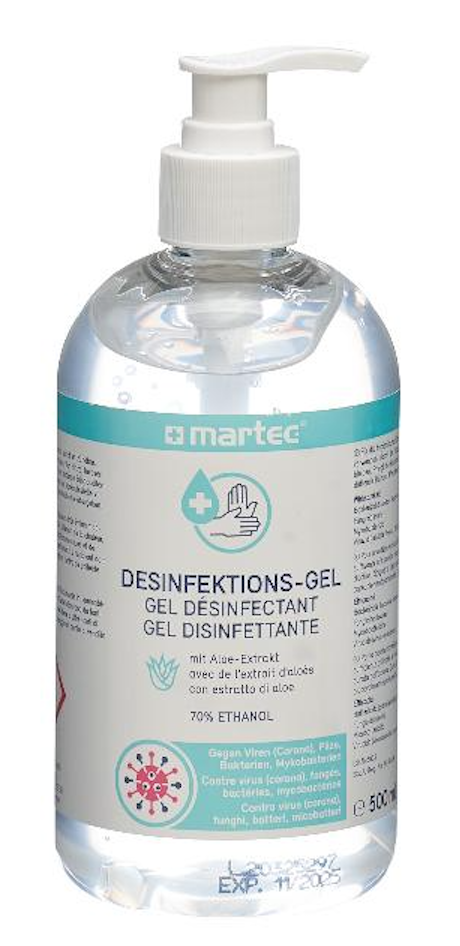 Martec Hände-Desinfektions-Gel (500ml)