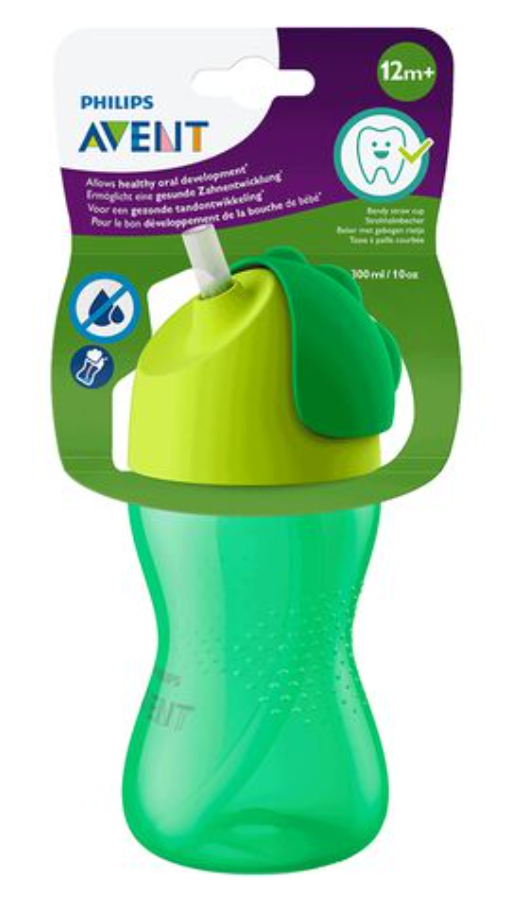 Philips Avent Strohhalmbecher 300ml Grün (1 Stk)