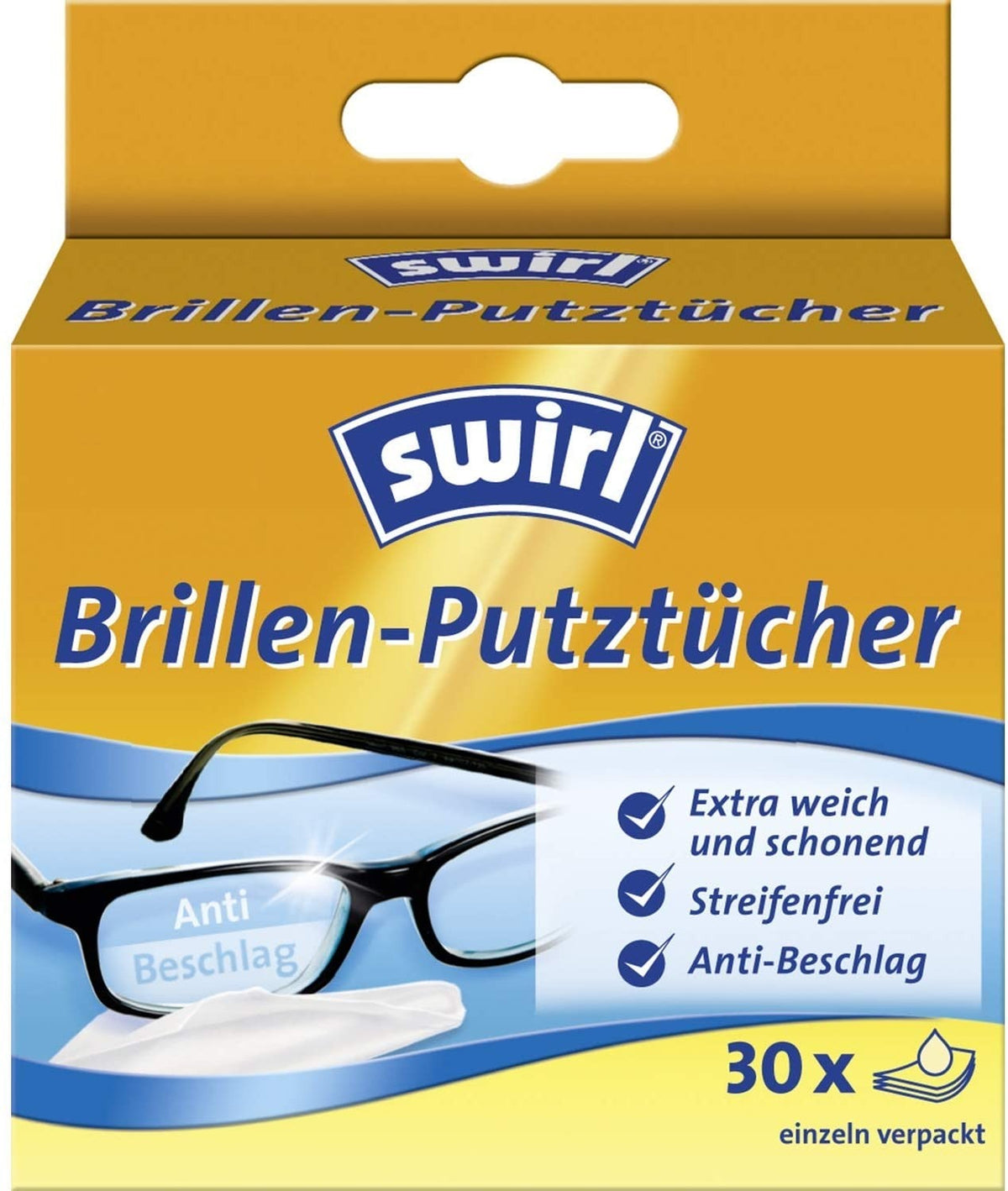 Swirl Clean Glasses Brillen-Putztücher (30 Stk)