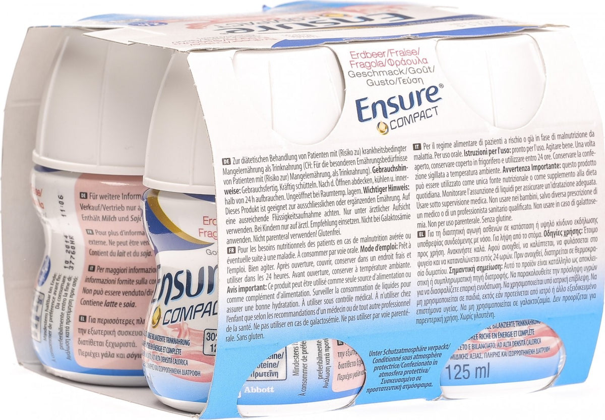 Ensure COMPACT 2.4 Kcal/ml Drink Erdbeere (4x125ml)